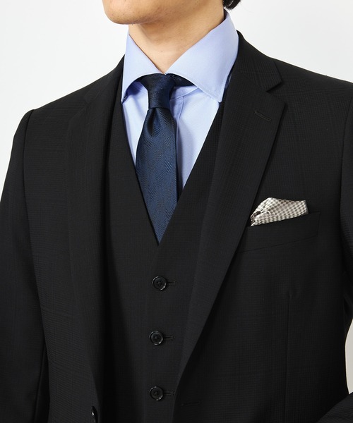 CROWDED CLOSET（クラウデッドクローゼット）の「シャドー千鳥柄シルクネクタイ（ネクタイ・メンズ・ボルドー/ネイビー・FREE）」の9枚目の写真