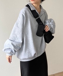wee9s（ウィークス）の「over size volume sleeve sweat / オーバーサイズボリュームスリーブスウェット（スウェット・メンズ）」