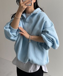 wee9s（ウィークス）の「over size volume sleeve sweat / オーバーサイズボリュームスリーブスウェット（スウェット・メンズ）」