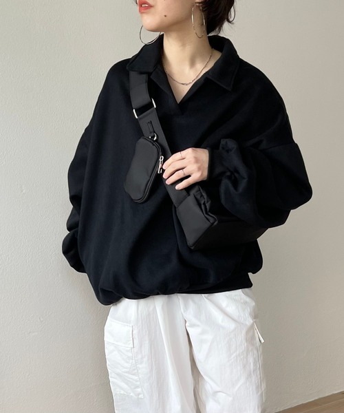 wee9s（ウィークス）の「over size volume sleeve sweat