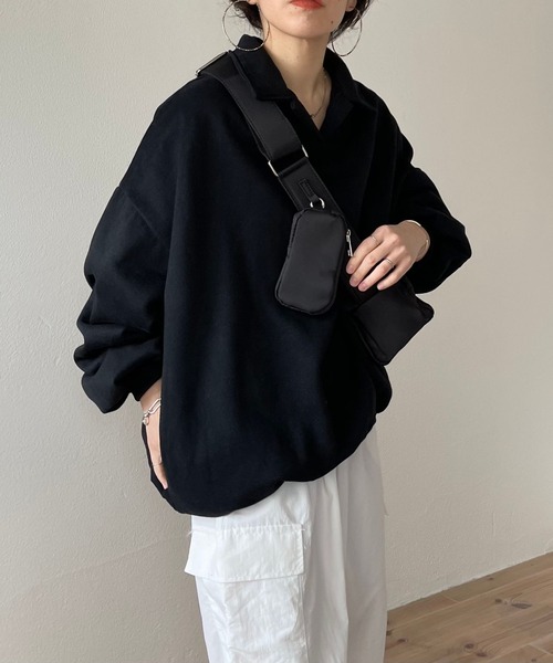 wee9s（ウィークス）の「over size volume sleeve sweat