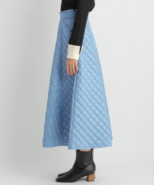 Andemiu（アンデミュウ）の「キルティングスカート180388（スカート・レディース・ブラック/ブルー/アイボリー・MEDIUM/SMALL）」の10枚目の写真