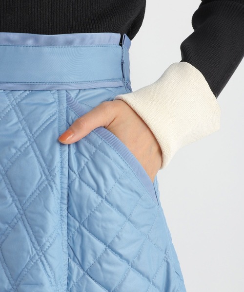 Andemiu（アンデミュウ）の「キルティングスカート180388（スカート・レディース・ブラック/ブルー/アイボリー・MEDIUM/SMALL）」の14枚目の写真