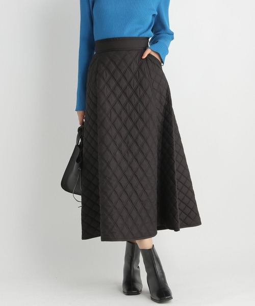 Andemiu（アンデミュウ）の「キルティングスカート180388（スカート・レディース・ブラック/ブルー/アイボリー・MEDIUM/SMALL）」の21枚目の写真