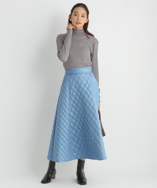 Andemiu（アンデミュウ）の「キルティングスカート180388（スカート・レディース・ブラック/ブルー/アイボリー・MEDIUM/SMALL）」の22枚目の写真