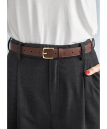STYLE DELI（スタイルデリ）の「25mmスクエアオフバックルレザーベルト／GD金具（ベルト）」