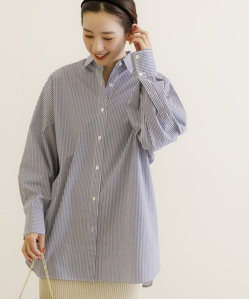 URBAN RESEARCH(アーバンリサーチ)の「コットンブロードワイドスリーブシャツ(シャツ/ブラウス・レディース・ホワイト/ピンク/ストライプ・FREE)」の18枚目の写真