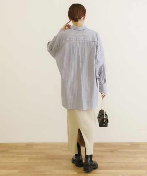 URBAN RESEARCH(アーバンリサーチ)の「コットンブロードワイドスリーブシャツ(シャツ/ブラウス・レディース・ホワイト/ピンク/ストライプ・FREE)」の22枚目の写真