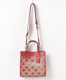 国内即発 COACH ハート プリント トップ ハンドルバッグ CX577 公式】コーチアウトレット | テリ ショルダー バッグ