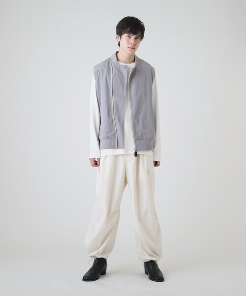 tk.TAKEO KIKUCHI(ティーケータケオキクチ)の「◆バギーカーゴパンツ(その他パンツ・メンズ・ブラック/ダークグリーン/オフホワイト・01/02/03)」の19枚目の写真