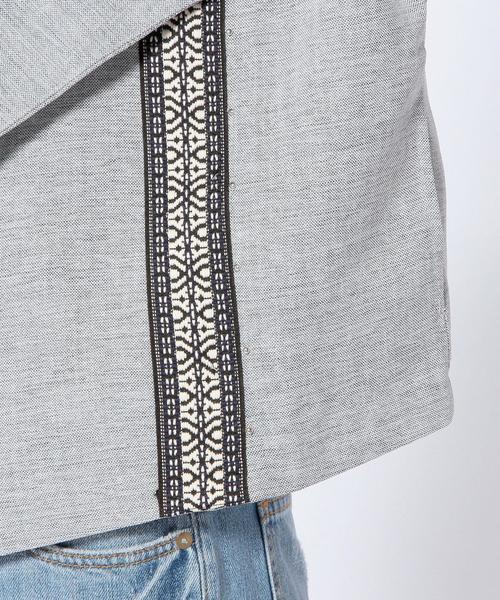 Another Edition（アナザーエディション）の「テープジャカードカーディガン/AEBC TAPE JQD CGN◆（カーディガン/ボレロ・レディース・グレー/ネイビー・フリー）」の10枚目の写真