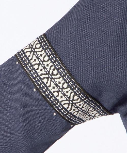 Another Edition（アナザーエディション）の「テープジャカードカーディガン/AEBC TAPE JQD CGN◆（カーディガン/ボレロ・レディース・グレー/ネイビー・フリー）」の8枚目の写真