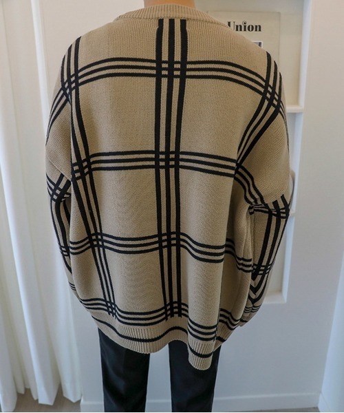 NEW GENTLEMAN（ニュージェントルマン）の「クロスオーバー ルーズカーディガン（カーディガン/ボレロ・メンズ・ブラック/ベージュ・M/L）」の20枚目の写真