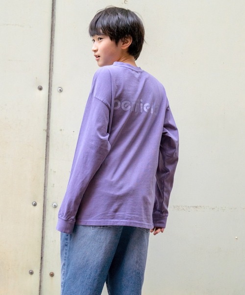 GLAZOS（グラソス）の「【Penfield】USAコットン・ピグメントTシャツ（Tシャツ/カットソー・キッズ・チャコールグレー/ブルー/パープル/ブラウン・150cm/170cm/160cm/140cm）」の4枚目の写真
