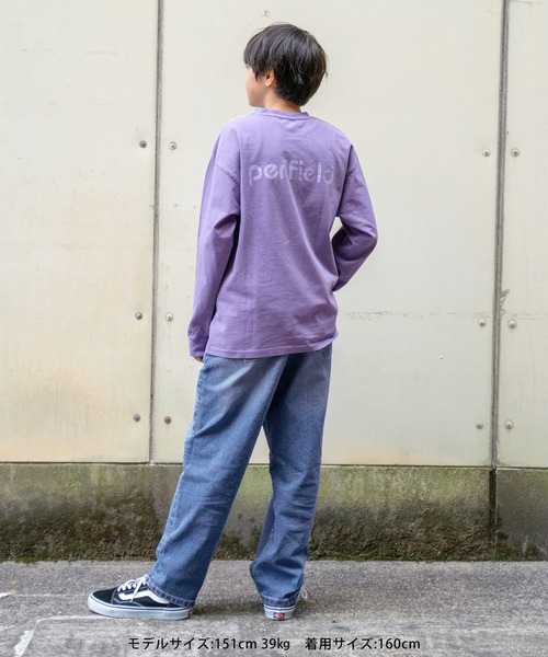 GLAZOS（グラソス）の「【Penfield】USAコットン・ピグメントTシャツ（Tシャツ/カットソー・キッズ・チャコールグレー/ブルー/パープル/ブラウン・150cm/170cm/160cm/140cm）」の9枚目の写真
