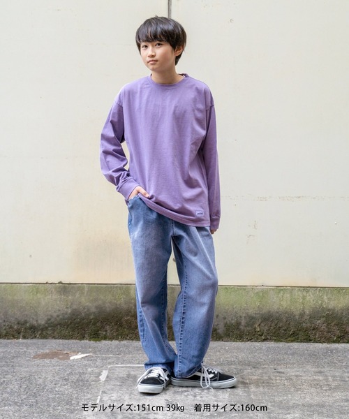 GLAZOS（グラソス）の「【Penfield】USAコットン・ピグメントTシャツ（Tシャツ/カットソー・キッズ・チャコールグレー/ブルー/パープル/ブラウン・150cm/170cm/160cm/140cm）」の11枚目の写真