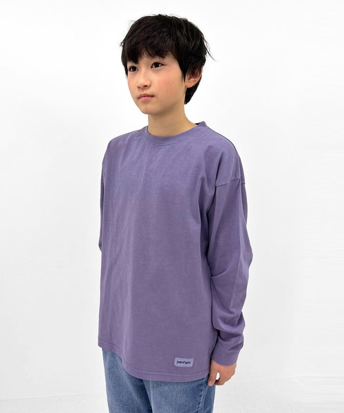 GLAZOS（グラソス）の「【Penfield】USAコットン・ピグメントTシャツ（Tシャツ/カットソー・キッズ・チャコールグレー/ブルー/パープル/ブラウン・150cm/170cm/160cm/140cm）」の12枚目の写真