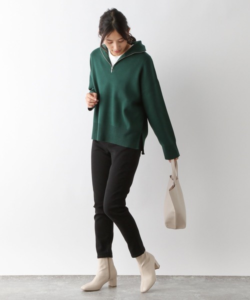 GLOBAL WORK（グローバルワーク）の「GOODデニムウツクシルエットスリムパンツ/166193（デニムパンツ・レディース・ネイビー/サックスブルー/ブラック/ブラック系その他・SMALL/MEDIUM/LARGE/X-SMALL）」の20枚目の写真