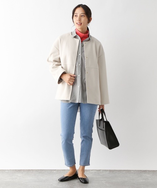 GLOBAL WORK（グローバルワーク）の「GOODデニムウツクシルエットスリムパンツ/166193（デニムパンツ・レディース・ネイビー/サックスブルー/ブラック/ブラック系その他・SMALL/MEDIUM/LARGE/X-SMALL）」の9枚目の写真