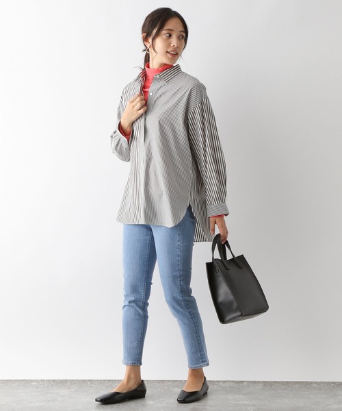 GLOBAL WORK（グローバルワーク）の「GOODデニムウツクシルエットスリムパンツ/166193（デニムパンツ・レディース・ネイビー/サックスブルー/ブラック/ブラック系その他・SMALL/MEDIUM/LARGE/X-SMALL）」の22枚目の写真