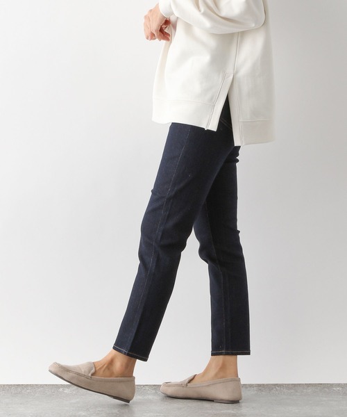 GLOBAL WORK（グローバルワーク）の「GOODデニムウツクシルエットスリムパンツ/166193（デニムパンツ・レディース・ネイビー/サックスブルー/ブラック/ブラック系その他・SMALL/MEDIUM/LARGE/X-SMALL）」の17枚目の写真