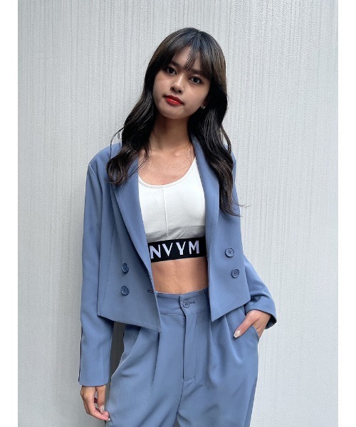 ENVYM（アンビー）の「ＥＮＶＹＭロゴタンク（タンクトップ・レディース・ブルー/グレー/ホワイト/ブラック・FREE）」の10枚目の写真