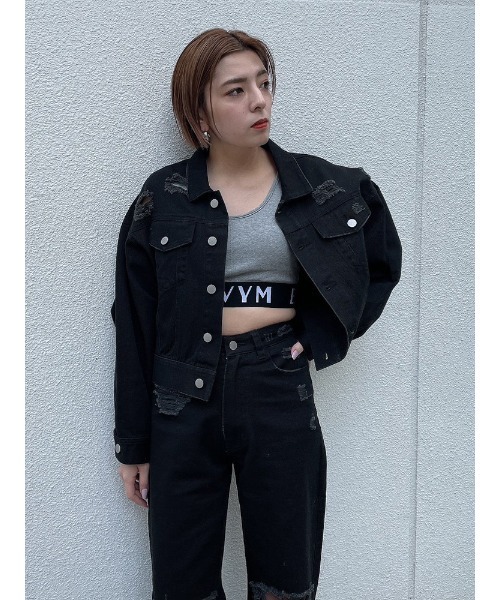 ENVYM（アンビー）の「ＥＮＶＹＭロゴタンク（タンクトップ・レディース・ブルー/グレー/ホワイト/ブラック・FREE）」の17枚目の写真