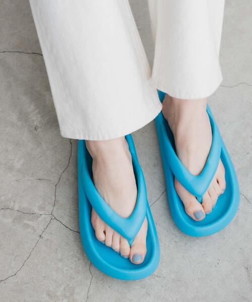 WEGO（ウィゴー）の「WEGO/カラーフリップサンダル（サンダル・レディース・ブルー/ピンク/ライトパープル/ホワイト/ブラック・MEDIUM/LARGE）」の17枚目の写真