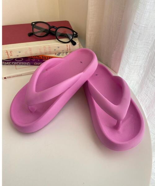 WEGO（ウィゴー）の「WEGO/カラーフリップサンダル（サンダル・レディース・ブルー/ピンク/ライトパープル/ホワイト/ブラック・MEDIUM/LARGE）」の22枚目の写真