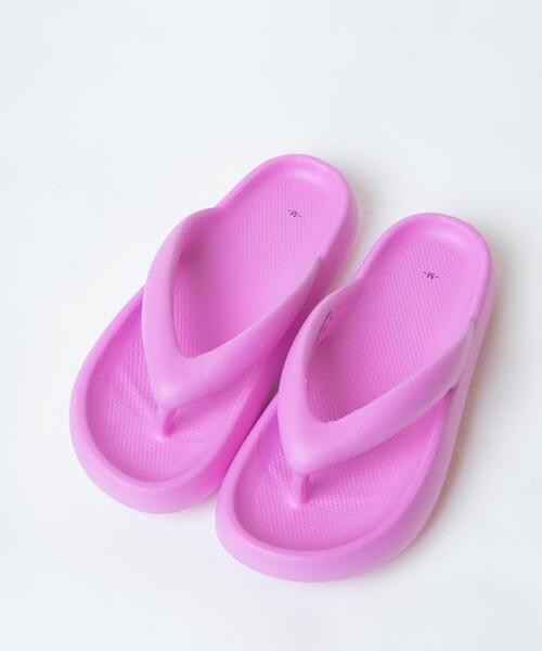 WEGO（ウィゴー）の「WEGO/カラーフリップサンダル（サンダル・レディース・ブルー/ピンク/ライトパープル/ホワイト/ブラック・MEDIUM/LARGE）」の15枚目の写真