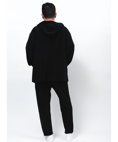 Alil（アリル）の「【Alil】パイル メキシカンパーカー 大人カジュアル（パーカー・メンズ・グレイッシュベージュ/ブラック・SMALL/MEDIUM/LARGE）」の6枚目の写真