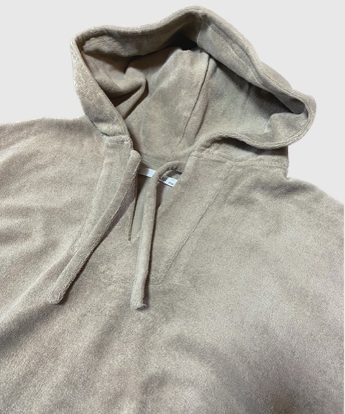 Alil（アリル）の「【Alil】パイル メキシカンパーカー 大人カジュアル（パーカー・メンズ・グレイッシュベージュ/ブラック・SMALL/MEDIUM/LARGE）」の16枚目の写真