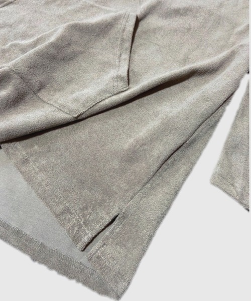 Alil（アリル）の「【Alil】パイル メキシカンパーカー 大人カジュアル（パーカー・メンズ・グレイッシュベージュ/ブラック・SMALL/MEDIUM/LARGE）」の18枚目の写真