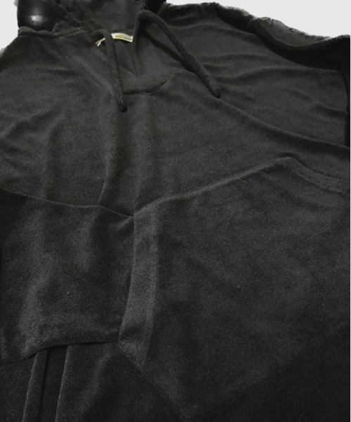 Alil（アリル）の「【Alil】パイル メキシカンパーカー 大人カジュアル（パーカー・メンズ・グレイッシュベージュ/ブラック・SMALL/MEDIUM/LARGE）」の13枚目の写真