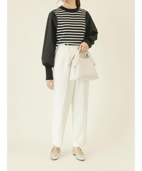 Te chichi（テチチ）の「リボンハンドルミディバッグ（ハンドバッグ・レディース・ブラック/モカ/オフホワイト・ﾌﾘ-）」の5枚目の写真