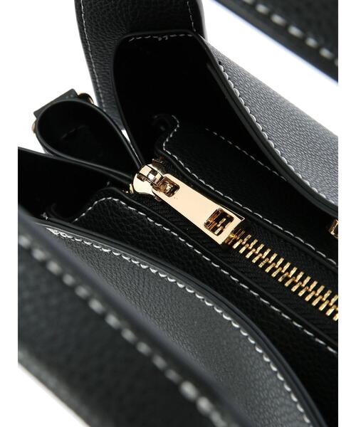 Te chichi（テチチ）の「リボンハンドルミディバッグ（ハンドバッグ・レディース・ブラック/モカ/オフホワイト・ﾌﾘ-）」の14枚目の写真