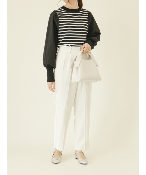 Te chichi（テチチ）の「リボンハンドルミディバッグ（ハンドバッグ・レディース・ブラック/モカ/オフホワイト・ﾌﾘ-）」の17枚目の写真