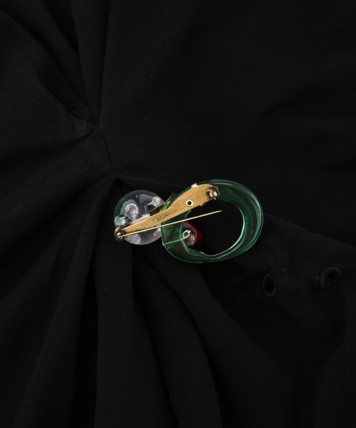 【DRIES VAN NOTEN】クリスタル装飾ワンピース DRIES VAN NOTEN - 美品 ドリスヴァンノッテン 20SS ワンピース