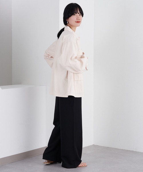 SHENERY(シーナリー)の「ミリタリーシャツジャケット(ミリタリージャケット・レディース・アイボリー/カーキ・FREE)」の11枚目の写真