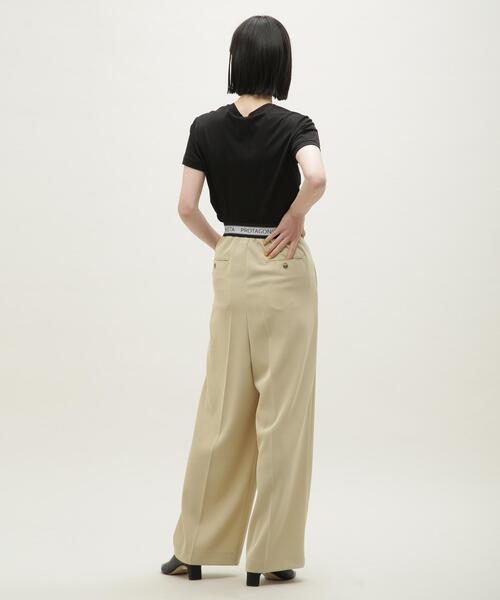 PROTAGONISTA(プロタゴニスタ)の「PROTAGONISTA/イージーパンツ(その他パンツ・レディース・ブラック/ベージュ・1)」の22枚目の写真