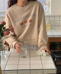ベーグルプリントスウェット