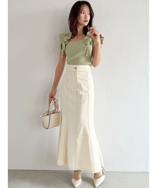 RESEXXY(リゼクシー)の「スタッズピンヒールミュール(パンプス・レディース・ホワイト/ミント/ブラック・LARGE/MEDIUM/SMALL)」の7枚目の写真