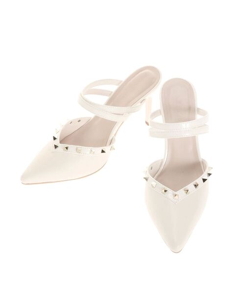RESEXXY(リゼクシー)の「スタッズピンヒールミュール(パンプス・レディース・ホワイト/ミント/ブラック・LARGE/MEDIUM/SMALL)」の19枚目の写真