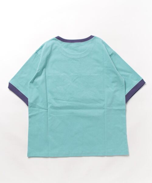 SpRay（スプレイ）の「ロゴリンガーTシャツ（Tシャツ/カットソー・レディース・ライトブルー/アイボリー/チャコールグレー/オフホワイト/オートミール・FREE）」の9枚目の写真