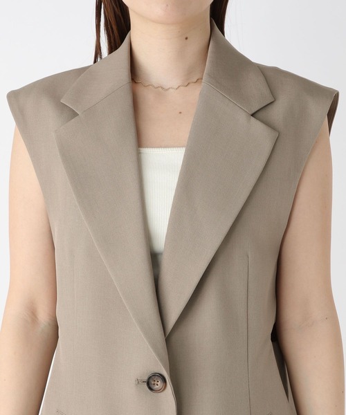 Heather（ヘザー）の「カットアウトベスト　194479（ベスト・レディース・ブラック/グレー/アイボリー・FREE）」の12枚目の写真