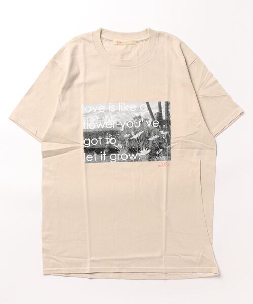 Q(キュー)の「Photo T(Tシャツ/カットソー・レディース・チャコールグレー/アイボリー/ベージュ/ベビーピンク・MEDIUM)」の19枚目の写真