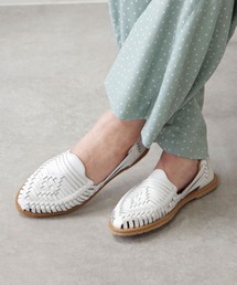 WOVEN (ウーヴン) / メキシコ製 レザー メッシュ スリッポン サンダル ESCOON2