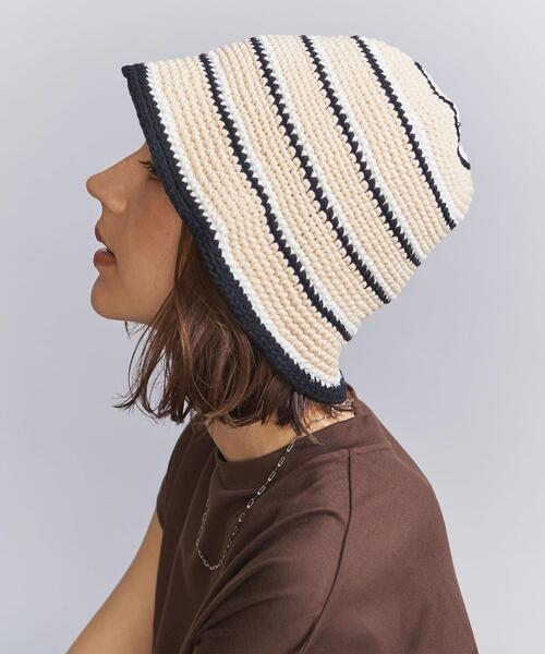 BEAUTY&YOUTH UNITED ARROWS（ビューティーアンドユースユナイテッドアローズ）の「ニット クロシェ ハット -ウォッシャブル-（ハット・レディース・ベージュ/その他1/ケリー・FREE）」の4枚目の写真