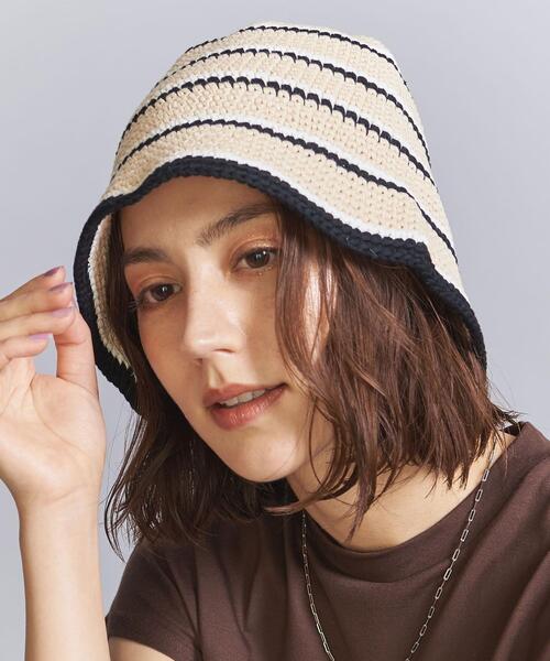 BEAUTY&YOUTH UNITED ARROWS（ビューティーアンドユースユナイテッドアローズ）の「ニット クロシェ ハット -ウォッシャブル-（ハット・レディース・ベージュ/その他1/ケリー・FREE）」の5枚目の写真