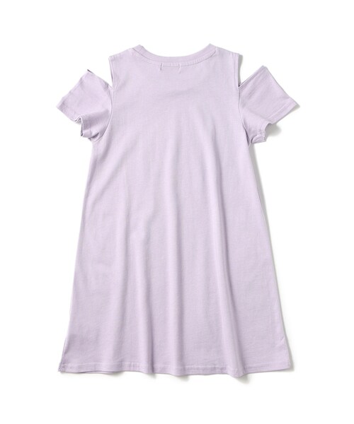SHOO・LA・RUE（シューラルー）の「◆【110-140cm/接触冷感】肩あきTシャツワンピ（ワンピース・キッズ・ブラック/ライトグリーン/ライトパープル・11/14/13/12）」の13枚目の写真